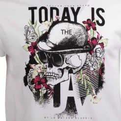 Tee shirt imprimé today is the day mega Homme Homme Tee Shirt