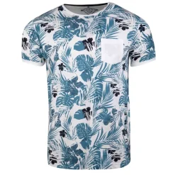 New Tee shirt imprimé tropical avec poche maestro Homme Homme Tee Shirt