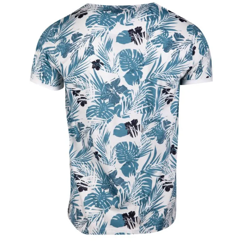 New Tee shirt imprimé tropical avec poche maestro Homme Homme Tee Shirt