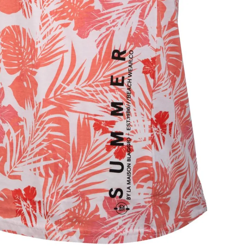 Online Tee shirt imprimé tropical avec poche maestro Homme Homme Tee Shirt