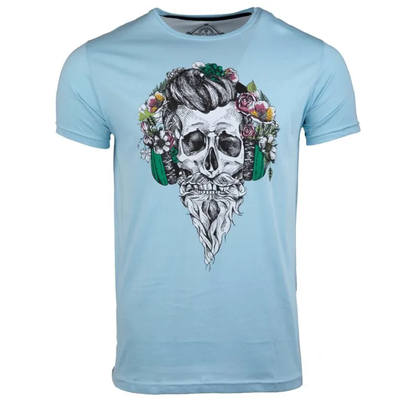 New Tee shirt imprimé tête de mort messina Homme Homme Tee Shirt