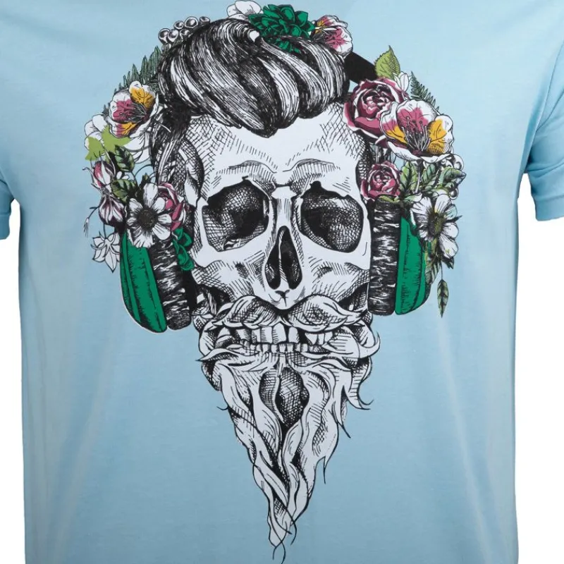 New Tee shirt imprimé tête de mort messina Homme Homme Tee Shirt