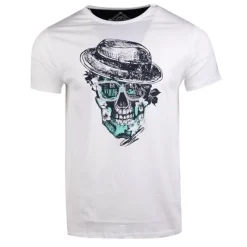 Hot Tee shirt imprimé tête de mort modovi Homme Homme Tee Shirt