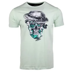 Outlet Tee shirt imprimé tête de mort modovi Homme Homme Tee Shirt