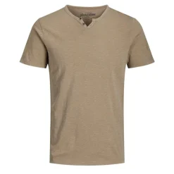 Outlet Tee shirt jersey col v boutonné Homme Homme Tee Shirt