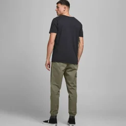 Hot Tee shirt jersey col v boutonné Homme Homme Tee Shirt