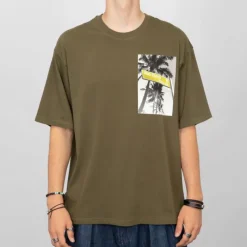 Tee shirt avec imprimé photo noir blanc Homme Homme Tee Shirt