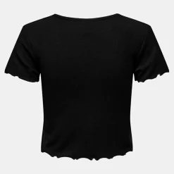 Best Tee shirt kika crop top col v Femme Femme Tee Shirt|Haut, Chemise