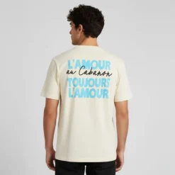 Best Tee shirt L'amour au cabanon toujours l'amour antique white Homme Homme Tee Shirt