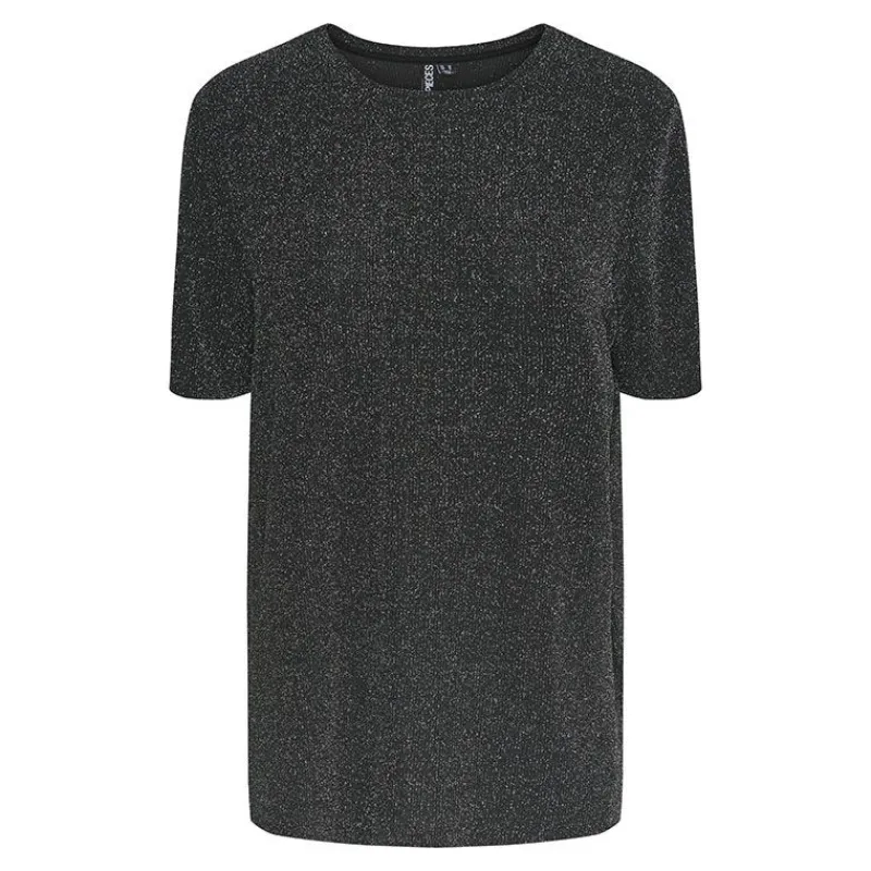 Online Tee shirt Lina pailleté loose lurex Femme Femme Haut, Chemise|Tee Shirt