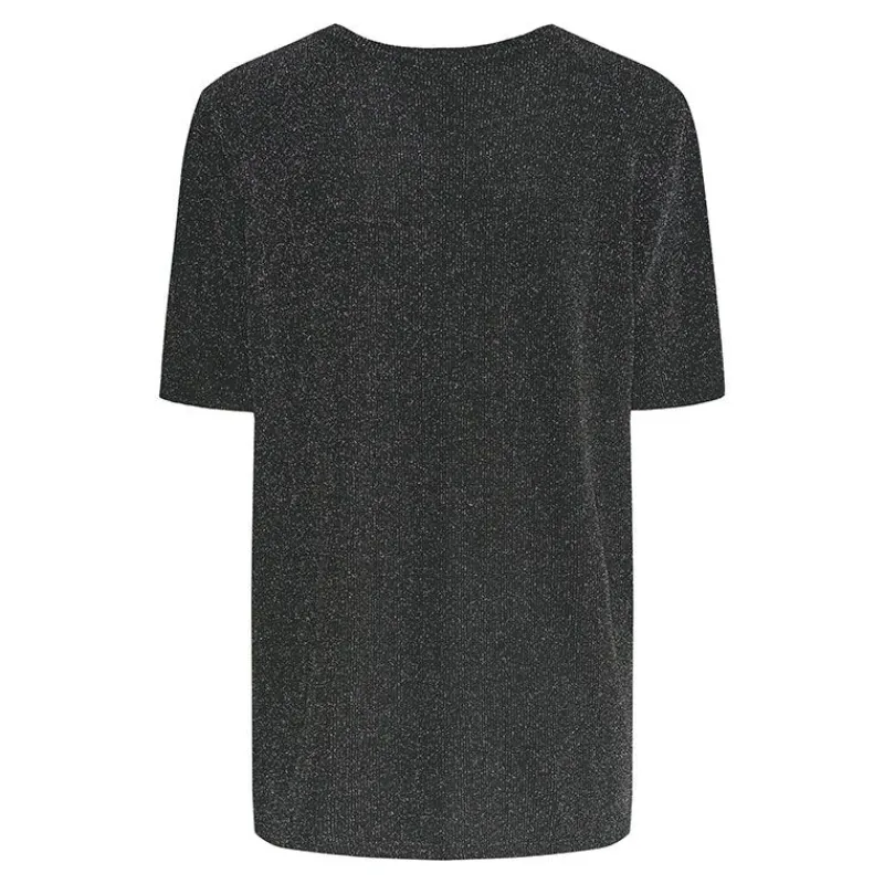 Online Tee shirt Lina pailleté loose lurex Femme Femme Haut, Chemise|Tee Shirt