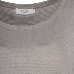 Online Tee shirt liseré doré fluide à manches courtes Femme Femme Tee Shirt|Haut, Chemise