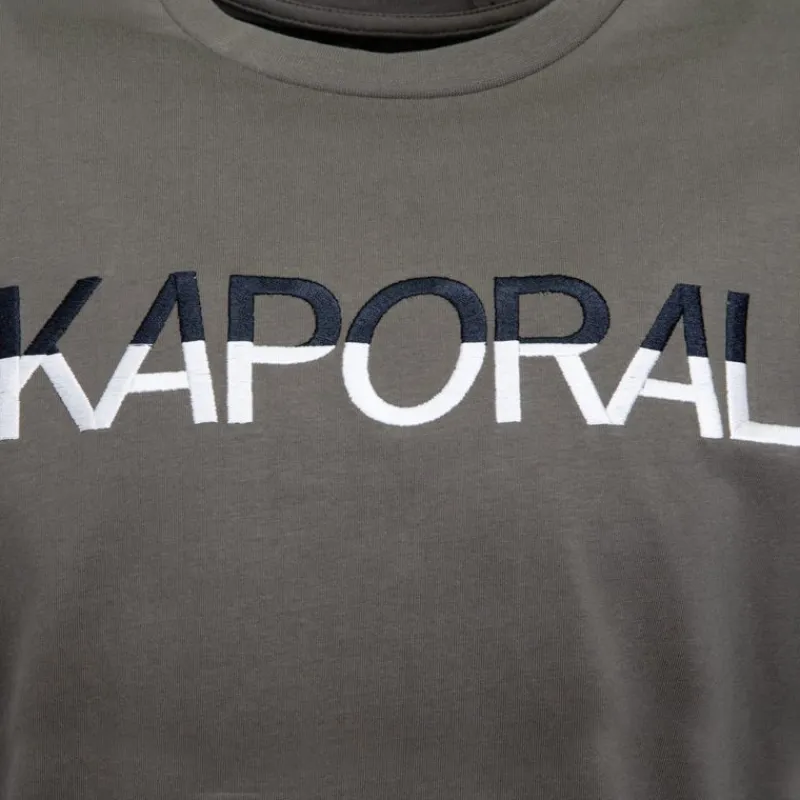 Best Tee shirt logo brodé bi color Danison Homme Homme Tee Shirt