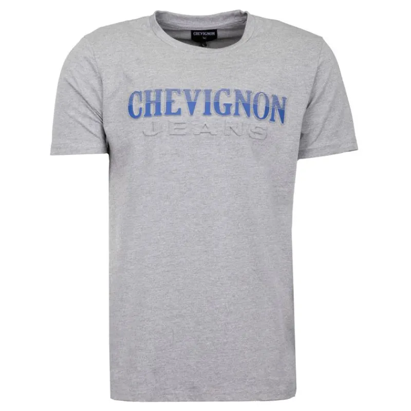 Tee shirt logo rayé en coton Homme Homme Tee Shirt