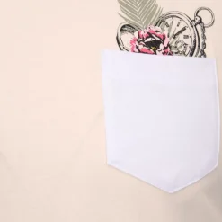 Online Tee shirt maddy avec poche colorée imprimé rose Homme Homme Tee Shirt