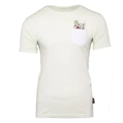 Hot Tee shirt maddy avec poche colorée imprimé rose Homme Homme Tee Shirt