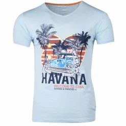 New Tee shirt manches courtes imprime coton doux Cuba molly assor 24 Homme Homme Tee Shirt
