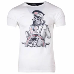 Online Tee shirt manches courtes imprime coton doux Capitaine maxwell assor 24 Homme Homme Tee Shirt