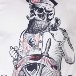 Online Tee shirt manches courtes imprime coton doux Capitaine maxwell assor 24 Homme Homme Tee Shirt