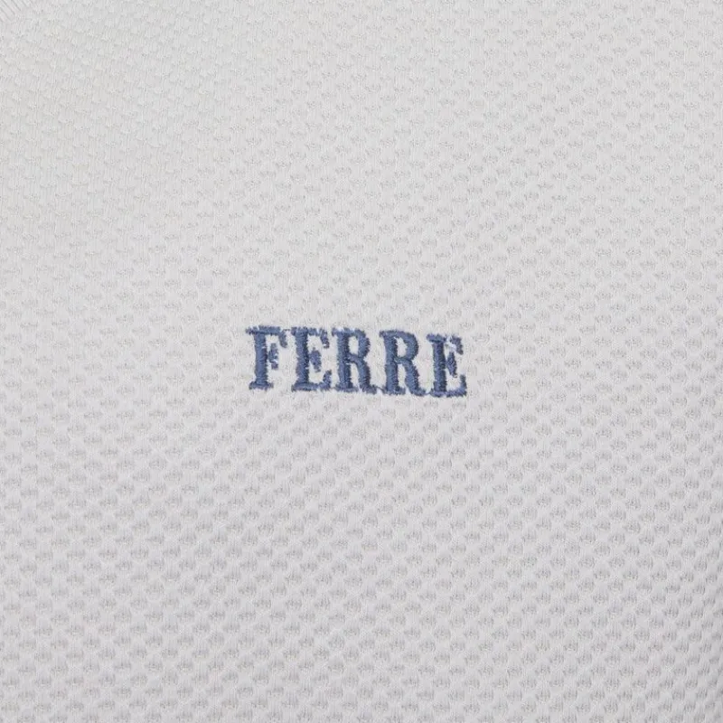 Hot Tee shirt manches courtes col V texturé avec logo Homme Homme Tee Shirt