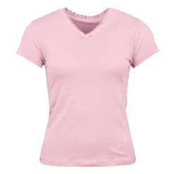 Discount Tee shirt manches courtes col V dentelles lona Femme Femme Tee Shirt|Haut, Chemise