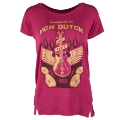 Sale Tee shirt manches courtes rock Femme Femme Tee Shirt|Haut, Chemise