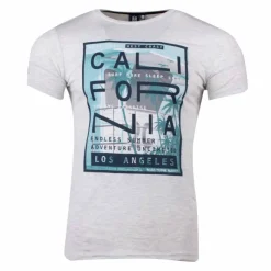 Clearance Tee shirt manches courtes imprime coton doux Californie martial assor 24 Homme Homme Tee Shirt