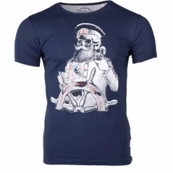 Tee shirt manches courtes imprime coton doux Capitaine maxwell assor 24 Homme Homme Tee Shirt