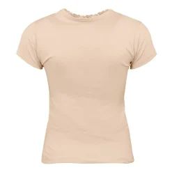 Discount Tee shirt manches courtes col V dentelles lona Femme Femme Tee Shirt|Haut, Chemise