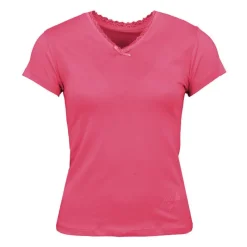 Discount Tee shirt manches courtes col V dentelles lona Femme Femme Tee Shirt|Haut, Chemise