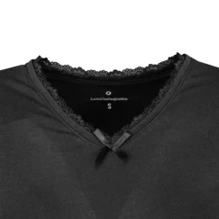 Hot Tee shirt manches courtes col V dentelles lona Femme Femme Tee Shirt|Haut, Chemise