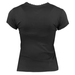Hot Tee shirt manches courtes col V dentelles lona Femme Femme Tee Shirt|Haut, Chemise