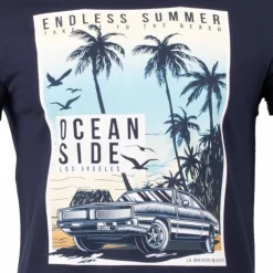 Hot Tee shirt manches courtes imprime coton doux Los Angeles mao assor 24 Homme Homme Tee Shirt