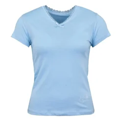 Outlet Tee shirt manches courtes col V dentelles lona Femme Femme Tee Shirt|Haut, Chemise