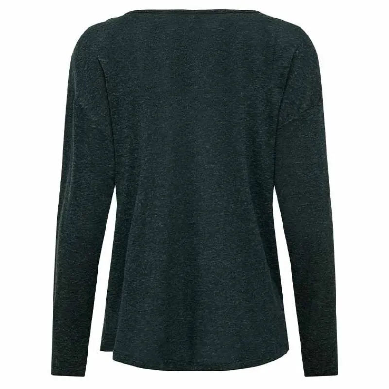 Online Tee shirt manches longues col rond maille fine Femme Femme Tee Shirt|Haut, Chemise