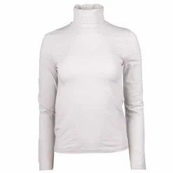 Discount Tee shirt manches longues col roulé logo 95% coton Femme Femme Tee Shirt|Haut, Chemise