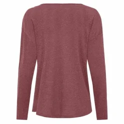 Clearance Tee shirt manches longues col rond maille fine Femme Femme Haut, Chemise|Tee Shirt