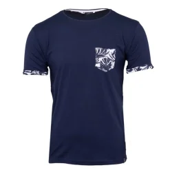 Sale Tee shirt melzac manches à revers imprimé tropical Homme Homme Tee Shirt