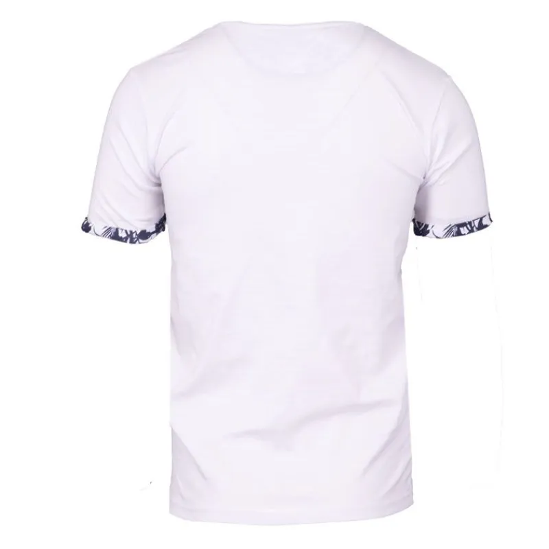 New Tee shirt melzac manches à revers imprimé tropical Homme Homme Tee Shirt