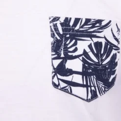 New Tee shirt melzac manches à revers imprimé tropical Homme Homme Tee Shirt