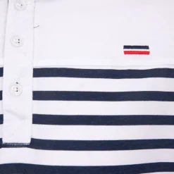 Sale Tee shirt murphy marinière avec col boutonné Homme Homme Tee Shirt