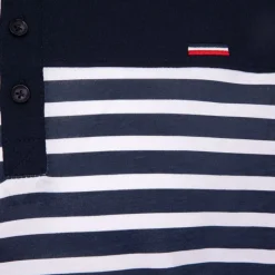 New Tee shirt murphy marinière avec col boutonné Homme Homme Tee Shirt