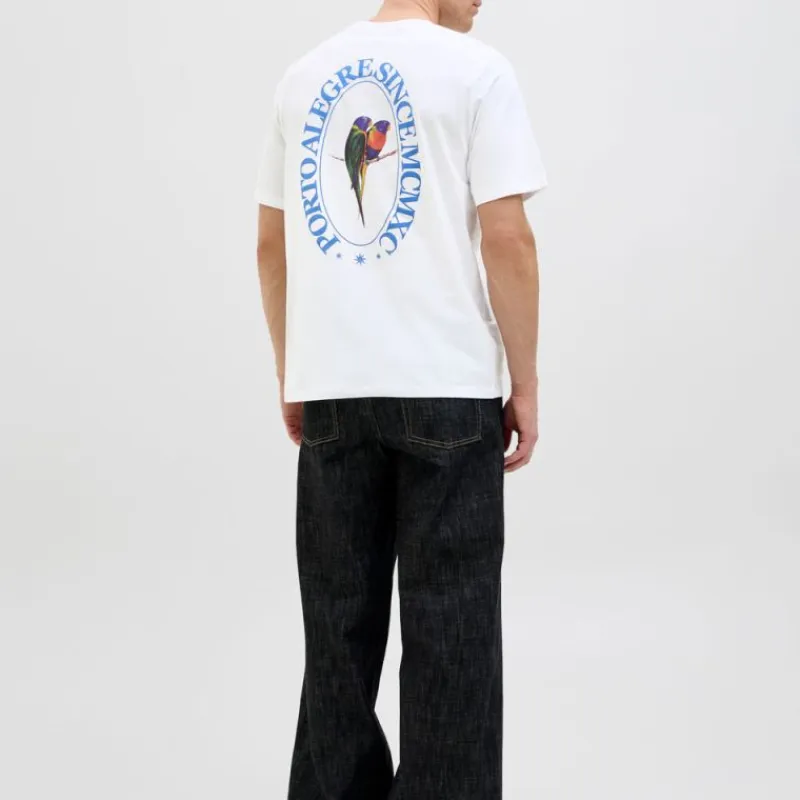 Best Tee shirt mykonos imprimé perroquet coton Homme Homme Tee Shirt