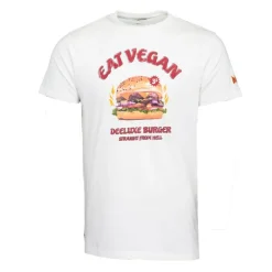 New Tee shirt natural burger Eat Vegan Homme Homme Tee Shirt