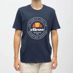 New Tee shirt navy coton avec grand logo Homme Homme Tee Shirt