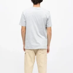 Sale Tee shirt noir col rond regular logo brodé Homme Homme Tee Shirt