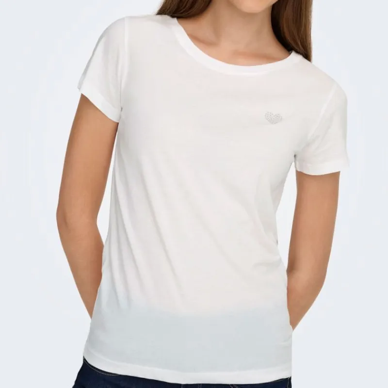 Hot Tee shirt paris cloud dancer studio coeur à strass motive Femme Femme Haut, Chemise|Tee Shirt