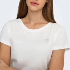 Hot Tee shirt paris cloud dancer studio coeur à strass motive Femme Femme Haut, Chemise|Tee Shirt