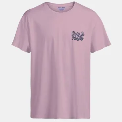 Hot Tee shirt pink nectar avec imprimé rugby Homme Homme Tee Shirt