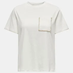 Sale Tee shirt poche avant karen avec surpiques Femme Femme Haut, Chemise|Tee Shirt